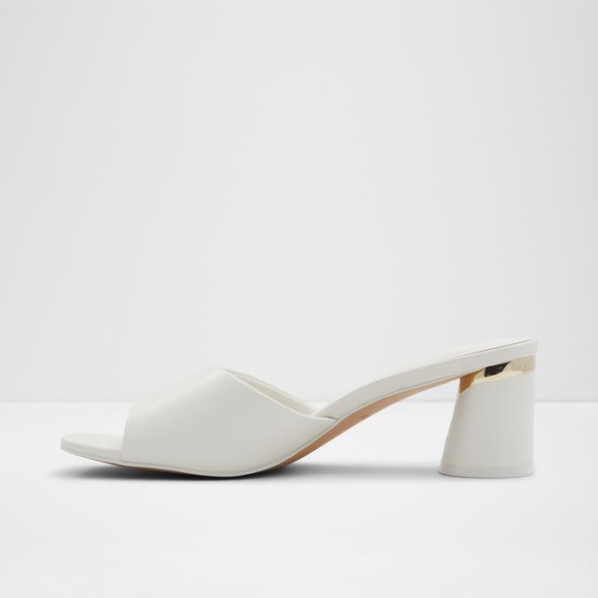 Par Women's White Block Heel image number 3