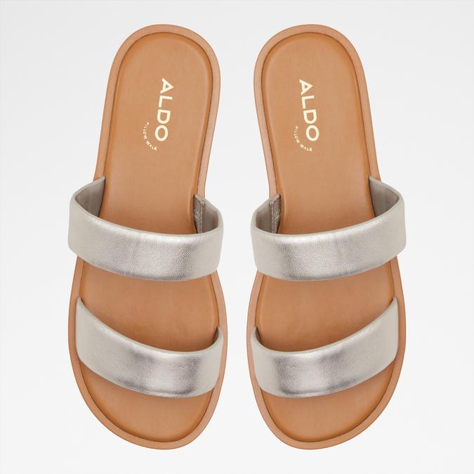 Krios-In Women's Silver Flat Sandals