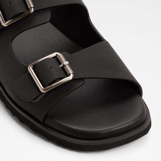 KYROA-IN Black Men Double Band Sandals image number 4