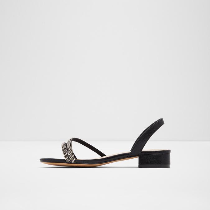 Dwaesa Women's Black Block Heel Sandal image number 2