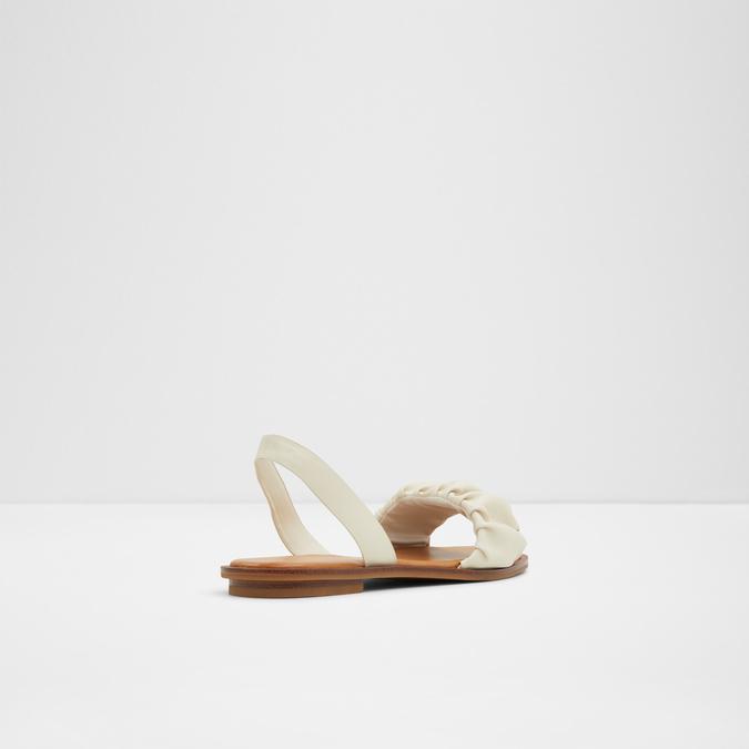 Brelden Women's White Flat Sandals image number 2