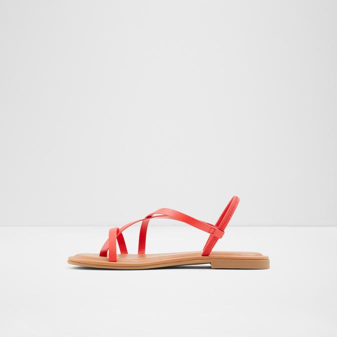 Broasa Women's Red Flat Sandals image number 2