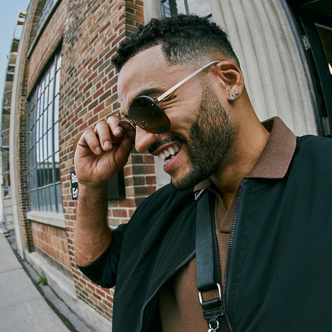 Ascaride Men's Black Sunglasses