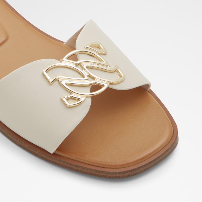 Damiana Women's White Flat Sandals image number 5