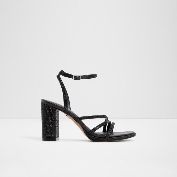 Chicglow-In Women's Black Block Heel Sandals