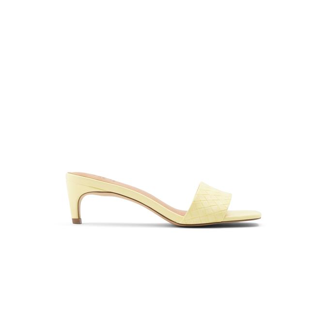 Aabella Women's Light Yellow Heeled Sandals image number 0