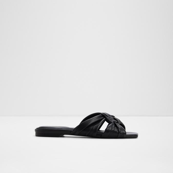 Henrielle-Inn Women's Black Flat Sandals