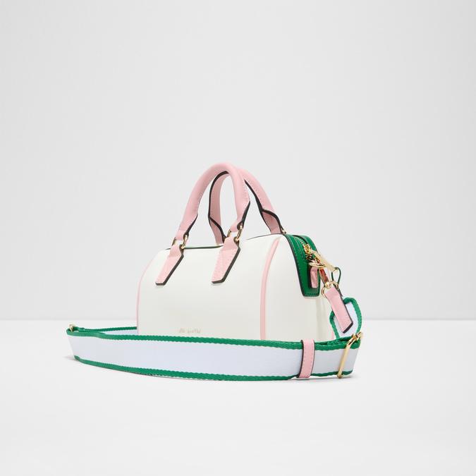Fisney Women's White Barrel Bag image number 1