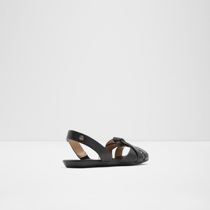 Deladriewiel Women's Black Flat Sandals image number 2