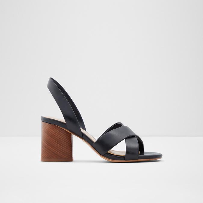 Carine Women's Black Block Heel Sandal image number 0