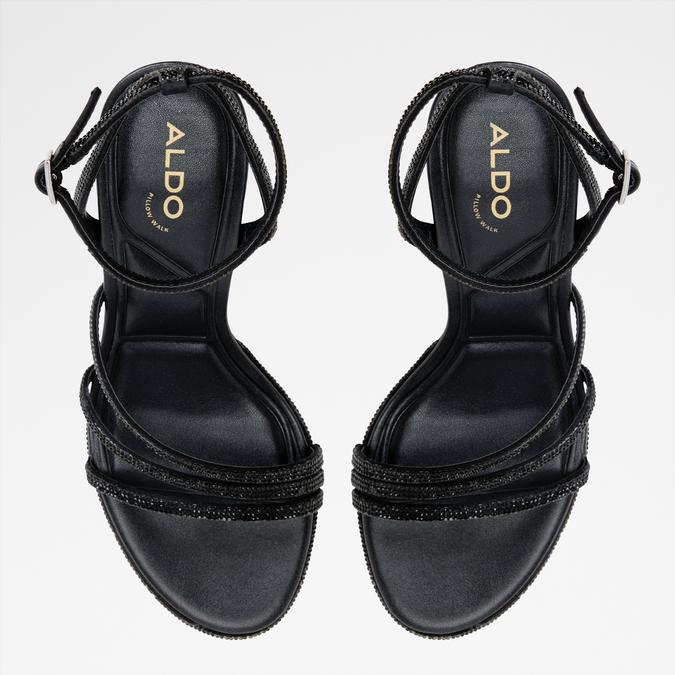 Chicglow-In Women's Black Block Heel Sandals