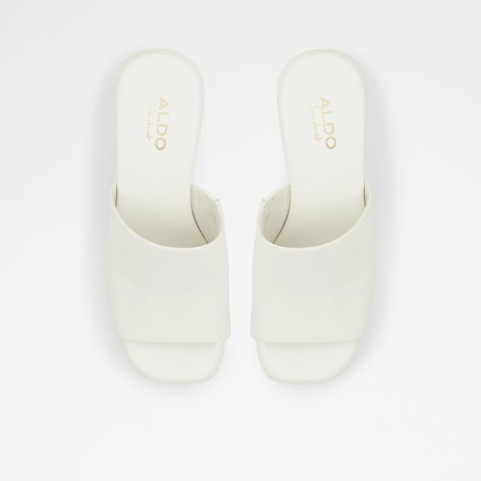 Maysee Women's White Block heel Sandals image number 3