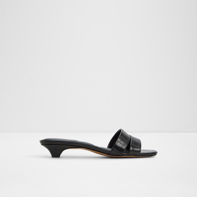 SCARLETTA-IN Black Women Block Heel Sandals