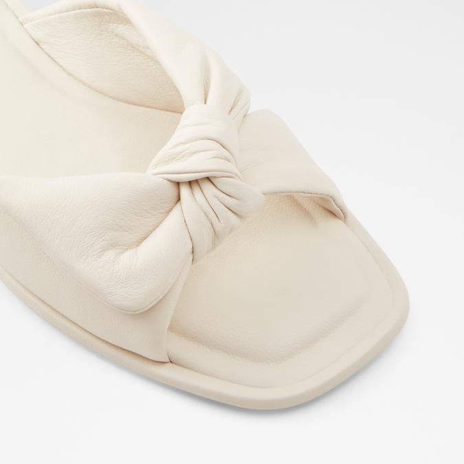 Peony Women's White Flat Sandals image number 5