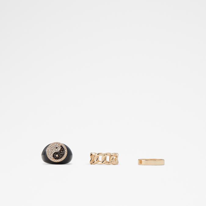 Zipney Women's Black On Gold Rings image number 0
