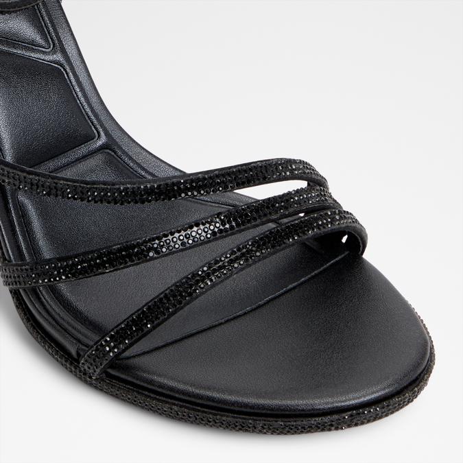 Chicglow-In Women's Black Block Heel Sandals image number 5