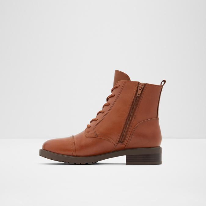 Grenani Women's Cognac Combat Boots image number 2