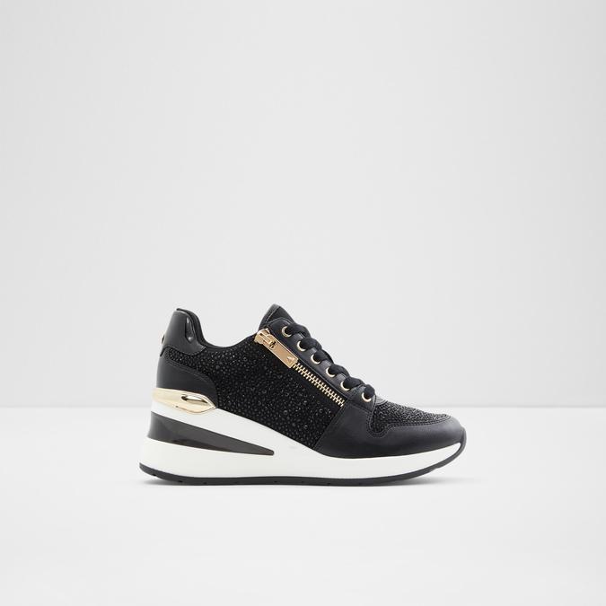 Aldo black sneakers womens discount