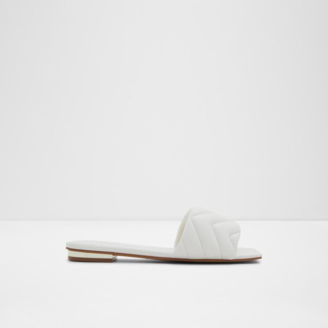 Moniq Women's White Flat Sandals image number 0