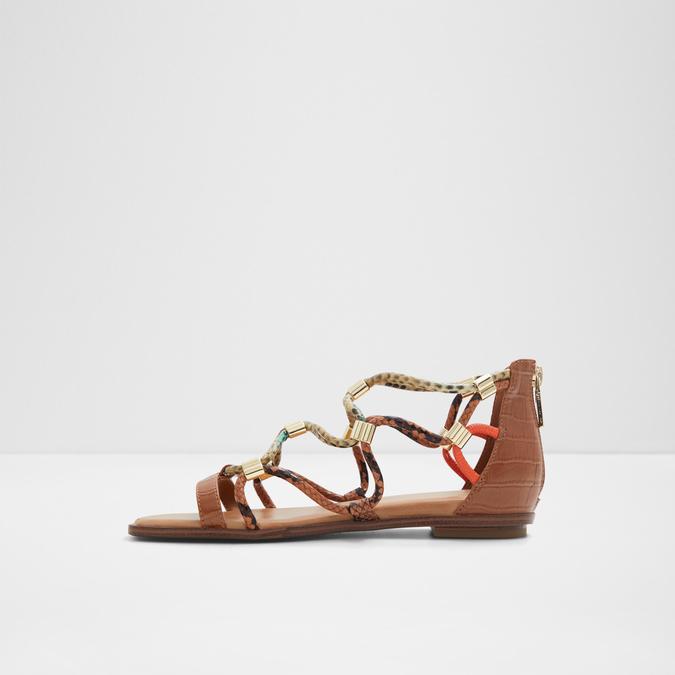 Occerana-In Women's Brown Flat Sandals image number 3