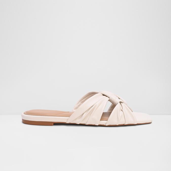 Henrielle-Inn Women's White Flat Sandals