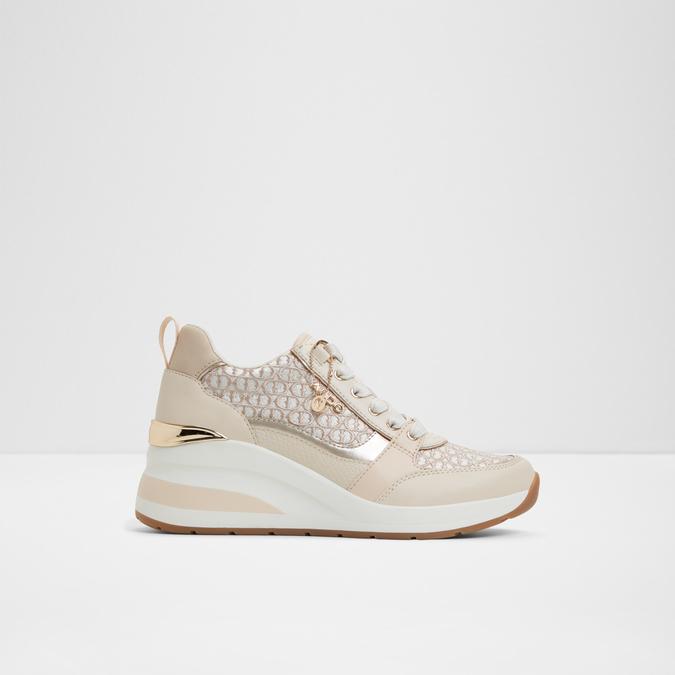 Caroteriel-In Women's Beige Sneaker Wedges