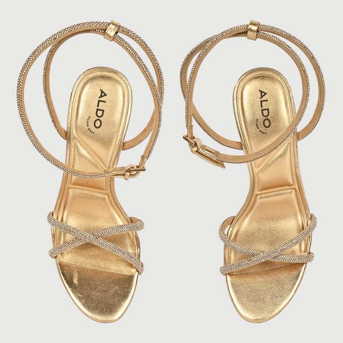 MANAELDEN Gold Women Dress Sandals image number 4