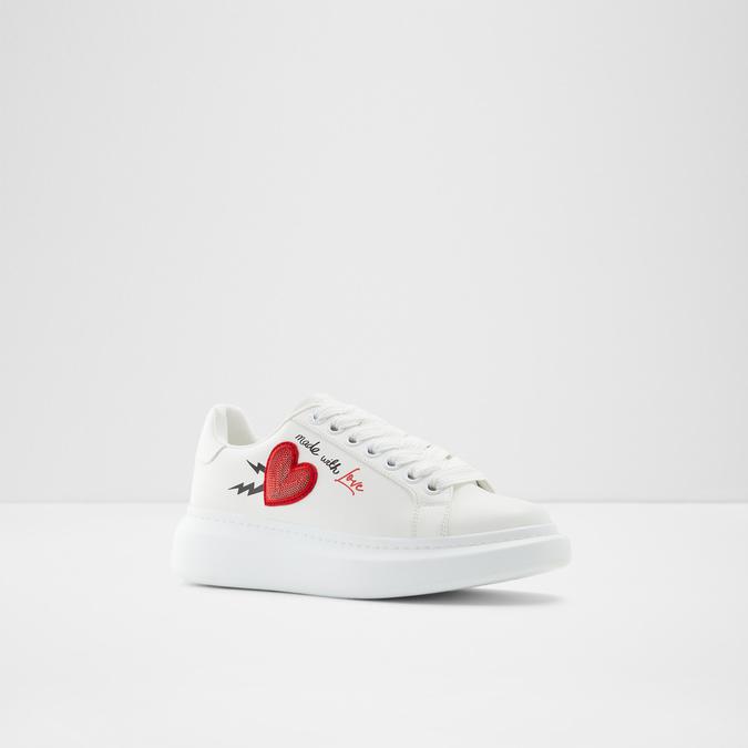 Larealin Women's White Sneakers image number 3