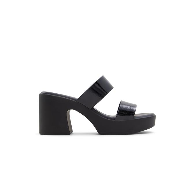 Paolaa Women's Black Block Heel Sandals image number 0