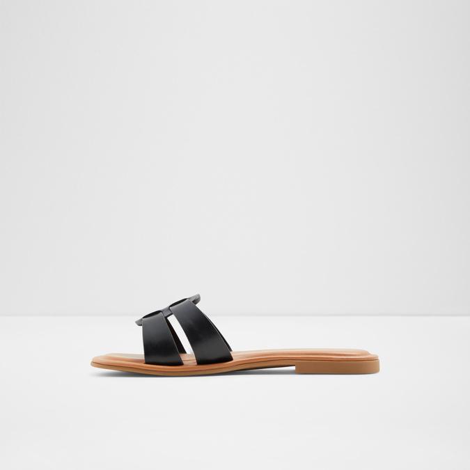 Ereswen Women's Black Flat Sandals image number 2