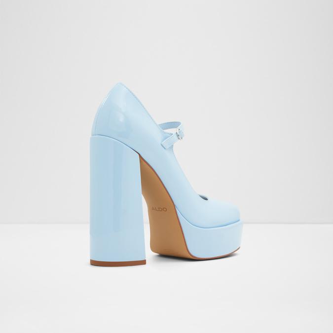 Anjie Women's Blue Block Heel Shoes image number 1