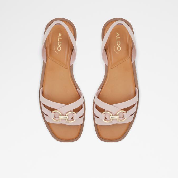 Valamaever Women's Pink Flat Sandals image number 1