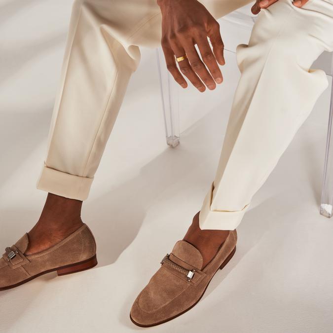 Hattemseflex Men's Beige Dress Loafers image number 1