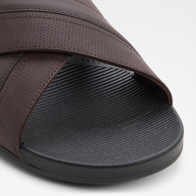 PIETTEA-IN Brown Men Cross Strap Sandals image number 4