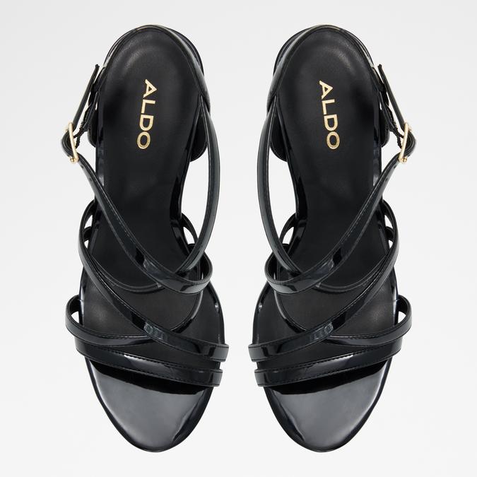 Black dressy sandals flat clearance