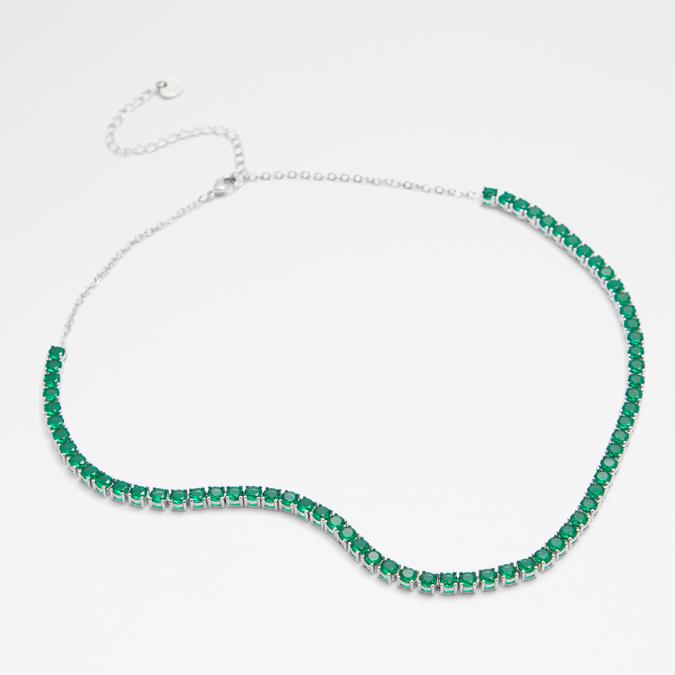Sterling Silver Rhodium & Green-plated 2-Strand Adjustable Necklace -  Quality Gold