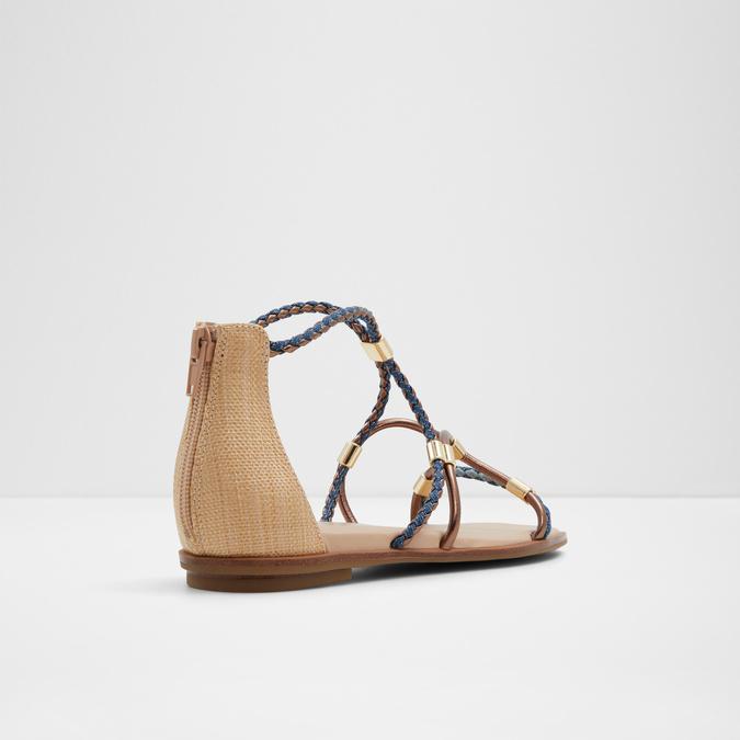 Oceriwenflex Women's Blue Flat Sandals image number 2
