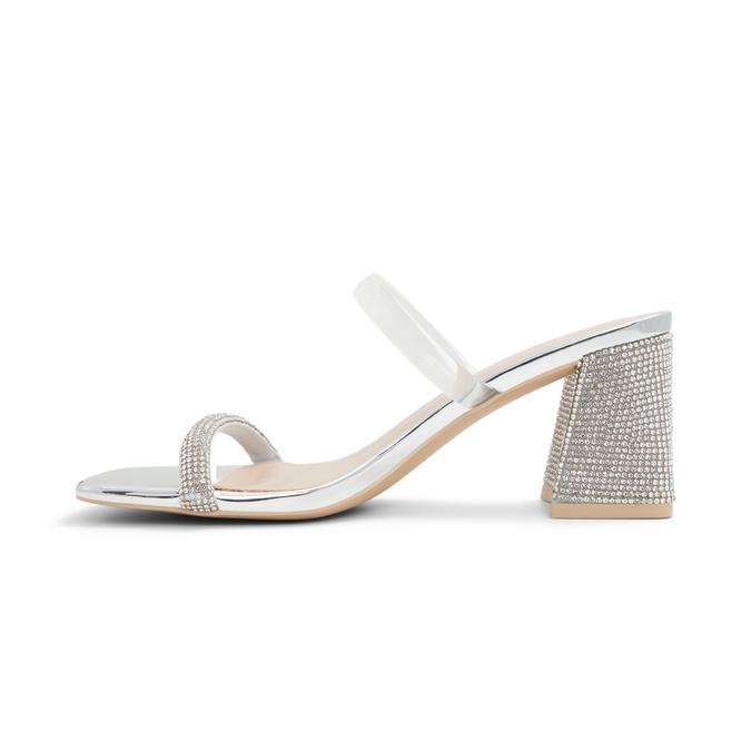 Kaiaa Women's Silver Blockheelsandals image number 3