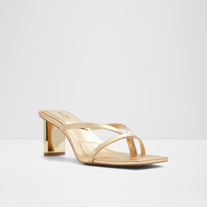 Sanne Women's Gold Block heel Sandals image number 4