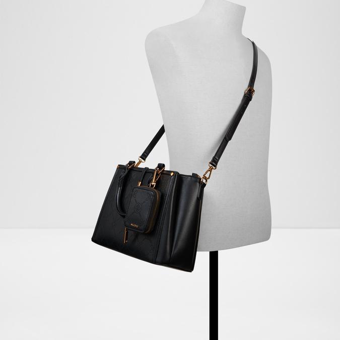 Salwah Women's Black Satchel image number 3