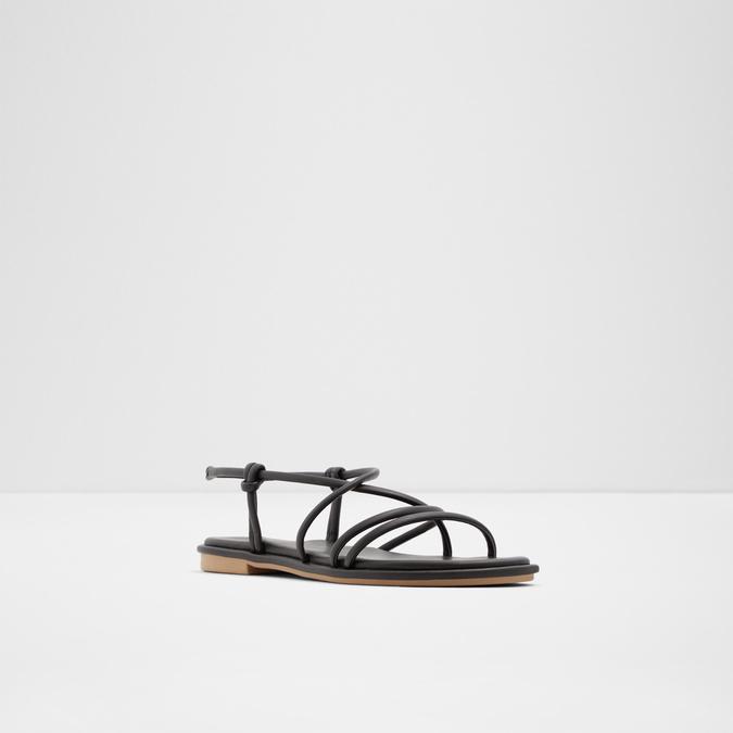 Kuerten Women's Black Flat Sandals image number 3