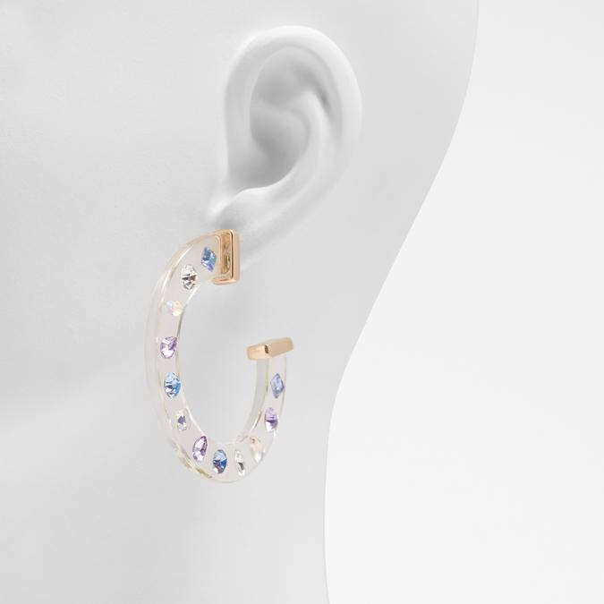 Dancing-Hoop Women's Light Purple Earrings image number 1
