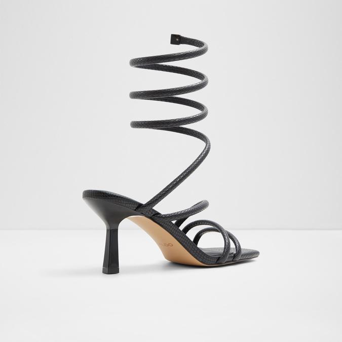 Twirly Women's Black Dress Sandals image number 1