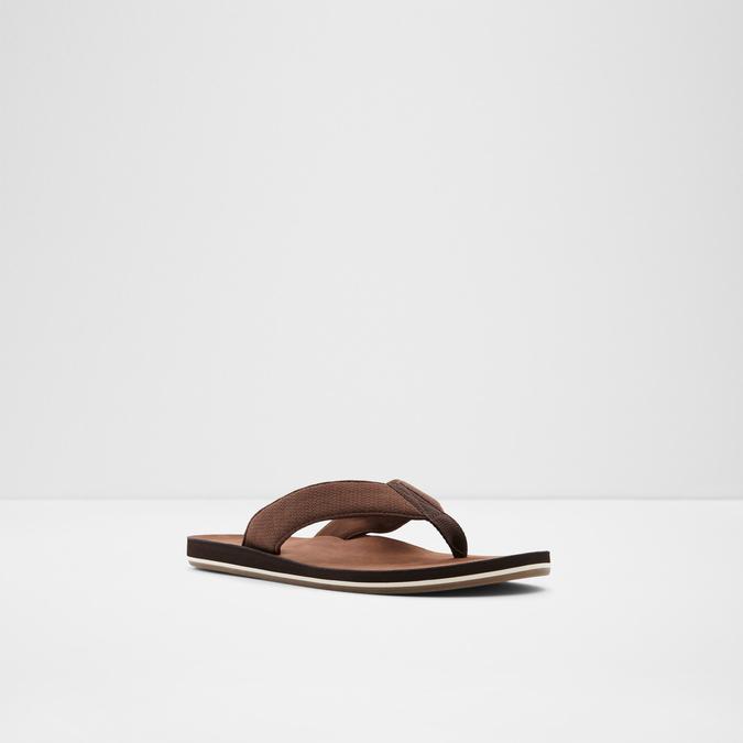 Weallere Men's Dark Brown Thong Sandals image number 3