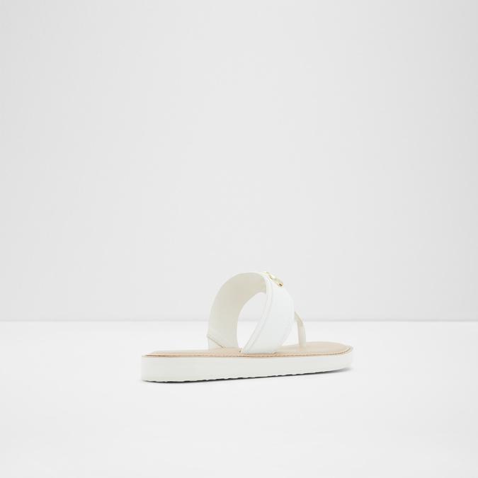 Asarona Women's White Flat Sandals image number 1