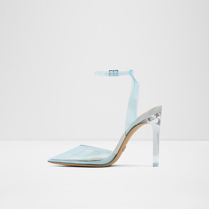 Glassslipper Women's Light Blue Block Heel Shoes image number 2