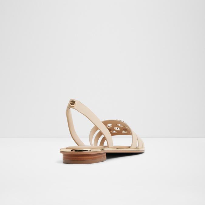 Francos-In Women's Beige Flat Sandals image number 2
