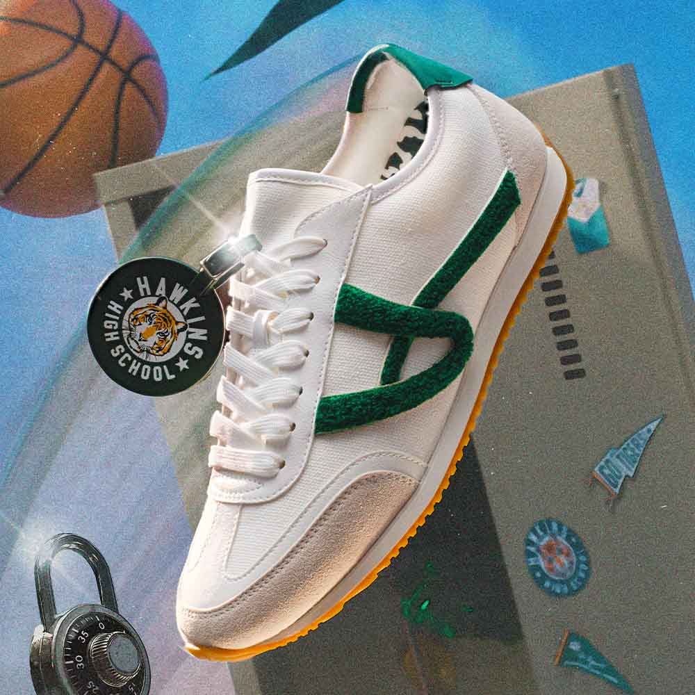 Hawkinshigh-In Men's White Low Top Sneakers