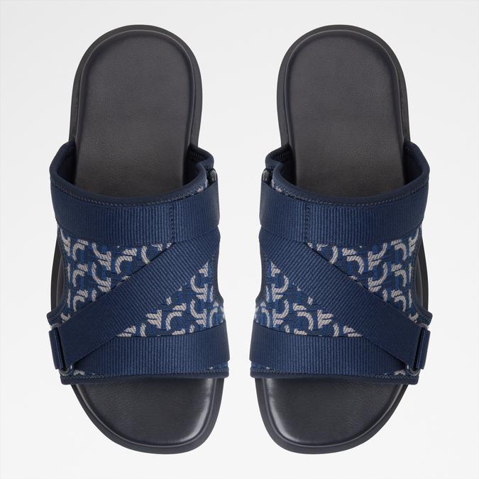 Deniels-In Men's Navy Strap Sandals