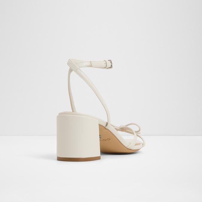 Boursette-In Women's White Block Heel Sandals image number 2